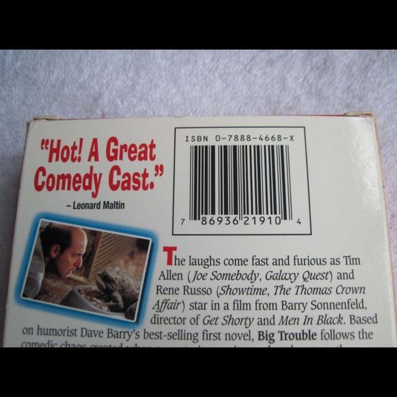 Big Trouble Spaceballs 1987 No Box Case Comedy VHS Cassette Tape Set Bundle $2 - Picture 3 of 6